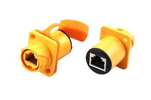 XATLJ RJ45 Industrial Ethernet Cable IP67 Waterproof Phosphor Bronze Contacts 120V Rated Nylon Male Plug Female Socket Power