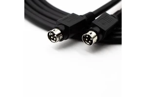 DIN Flex 4-Core Pin PUR Electrical Cord Spiral Connector Copper Stranded 709 Main Auxiliary Audio Box Extension Cable IEC Female