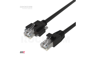 10 GigE RJ45 to RJ45 With Screws Horizontal High Flex Optional 10 Gigabit Ethernet Cable for Industrial Camera Cat.6A