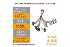 Professional Factory Awm Ffc Ribbon Power Wiring Harness for Industrial CNC Servo Drive PLC Automation Machinery Applications