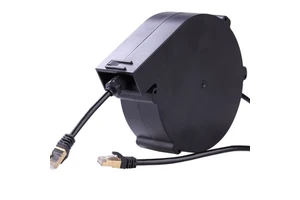 5m Length Cable Reel Wire Spool RJ4 5 Connector Cat6/cat7 SFTP Retractable Ethernet Cable Reel for Network
