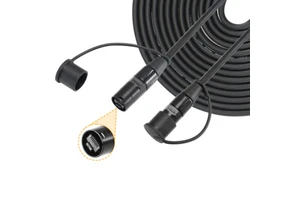 Professional Low Noise CAT6A Shielded Ethernet LAN RJ45 Male to Male Network Audio Cable for Amplifier Stage Lighting Control