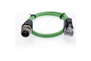 M12-8 Core Rj45 Industrial Ethernet Cable Gigabit Network X-Type Coded 8-Core Female Special Soft PVC Copper Contact Connectors