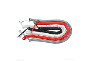 2M 3M 30AWG Telephone RJ9 RJ10 4P4C Spring Cables Telephone Handset Rj9 Spiral Coiled Cable