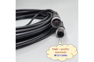 M12 4-Pin A-Coded Industrial Ethernet Cable Profinet IP67 Waterproof Shielded Wire Harness for Sensors M12 Sensor Cable