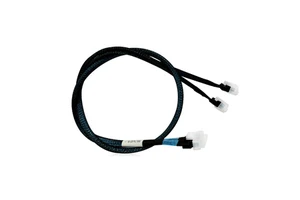 Slim SAS SFF8654 8i to SFF8654 4i*2 12G PCIe4.0 NVMe Cable 32AWG Length 65CM for Server Storage Scaling