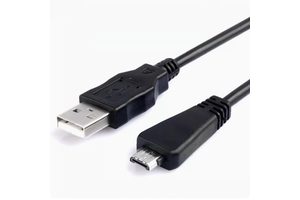 1.5m USB Camera Cable with One Ferrite for Charging and Data Transfer for DSC TX20 TX10 TX55 TX66 TX100 HX7 for---Sony