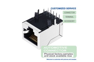LPJ0011BBNL 100 Base-T 8 Pin RJ45 Connection Tab Down 1x1 Port LAN With Green/Yellow LED Ethernet Connectors