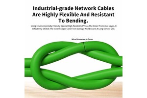 90 Degree CAT6A Industrial RJ45 Shielded Network Wire Gigabit Profinet Ethernet Cable Double Bend Right Angle Connection Line