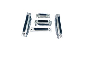 SCSI High Density Servo 50P Right Angle 50ohm Zinc Alloy Male/Female Plug Connector for PCB Applications