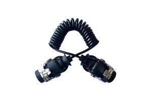 7Pin 24V TPU ABS/EBS Trailer Spiral Cable Assembly for Heavy Duty