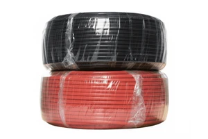 LiFeng PV1-F/H1Z2Z2-K DC PV Twin Solar Cable 4mm2 Red Black Tinned Copper XLPO Photovoltaic Wire Solar Panels