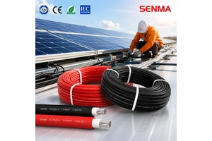 Certificated PV1-F Solar PV Cable 10mm Solar Panel Wire Aluminum Conductor with XLPO Insulation and Jacket