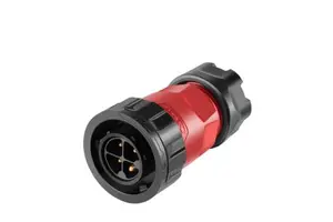 Waterproof Panel Mounted DC Jack Automotive Electrical Power Welding Cable 4 Pin Connector Male Female
