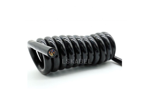 Lskabel Highly flexible PUR TPU Spiral Cable for Handling Equipment and Electrical Tools