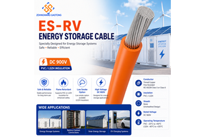 ES-RV Stranded Tinned Copper Battery Cable with LSZH Insulation for Solar Energy Storage Inverter ESS Power System DC 900V