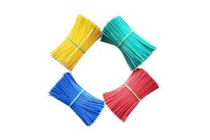 SY STOCK Free Sample 24AWG O.D.1.0mm Green Electronic PTFE Cut Off Wire Harness
