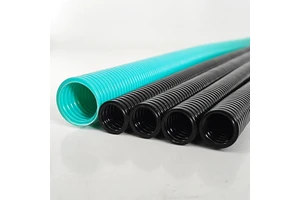 Electrical Flexible Plastic Spiral Conduit Roll Corrosion Preventive Outer Conduit Cable