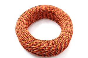 JIAYI RC 22AWG 60 Cores Twisted PVC Insulation Tinned Copper Conductor Servo Lead Extension Cable 100m/roll for JR Servo Model