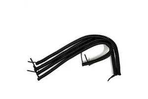 PU Jacket Black 4 Core 28AWG 1M Power Cord Mobile Phone Fixed Connection Spiral Cable Coiled Wire Cable