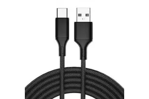 USB 2.0 Type-C Cable Standard Fast Charging High Speed Data Transfer Multi Color Nylon Braided Aluminum Alloy 1M Bare Camera