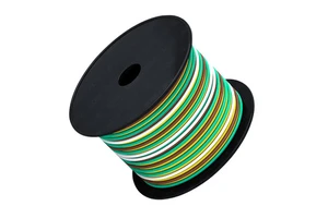 Customized 4PIN PVC Insulation 4 Core Trailer Head Flat Cable 14awg Copper Conductor Green Yellow Brown White Wiring Harness