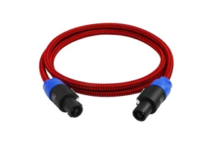 Professional Outdoor Stage Speaker Cable 6N OFC Four-Core Amplifier Audio Line Ohm Plug SpeakON Connector Computer DVD Player