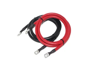 Red Black Car Battery Cable With Battery Terminal Lugs 2AWG 4AWG 6AWG 8AWG 10AWG Wire Harness Battery Connect Cable