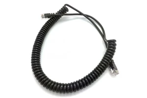 Stock Cat6 Cat5e network spiral cable retractable coiled braided utp cable network jumper cable