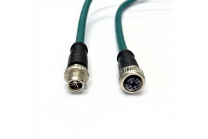 XXD M12.8PX Industrial Ethernet Cable for Camera PVC Jacket Copper Stranded Conductor RJ45 CAT6 ISO9001/ROHS/CE Certified IP67