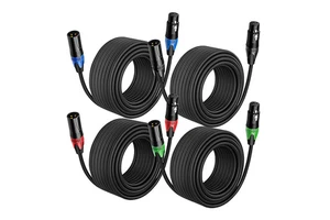 Color Xlr Connector Microphone Cable Plug Nickel Plated Male to Female Xlr Microphone Dmx Cable Balance Line Xlr Audio Cable