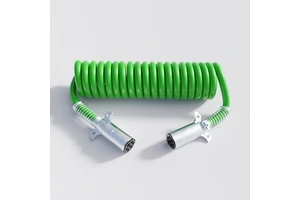 7 Pin Coil Spiral Cable 4/12+2/10+1/8 Gauge Wire Cable Tractor Supply Trailer Connector Trailer Cable