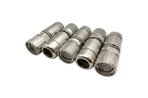 Industrial M23 8-Pin Power Cable Connector Plug for Servo Motor Accessories