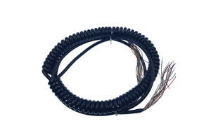 MPG spiral cable manual pulse generator cable 17 cores 21 cores rotary encoder cable
