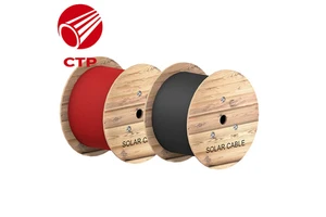 High Quality XLPE High Voltage DC Solar Cable 4mm 6mm 10mm Customized Aluminum Power Station Solar Panel Factory Direct Supply