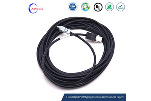 Servo Motor Power Cable WSC-P06P05-W 4Pin Shielded PVC Wiring Harness for PLC Encoder Feedback Signal Transmission