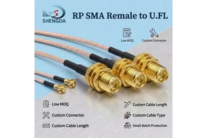Shengda RG178 RF Coaxial Cable U.FL MHF1 To RP-SMA Female Pigtail Cable Low Loss Extension Antenna Coax Cable