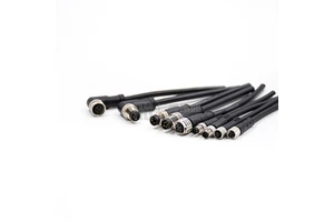 M12 Cable Assembly Single End Cable A/B/D Code Mounted Waterproof 3 4 5 8 12 17 Pin M12 Sensor Cable