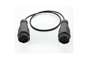 Heavy Duty 13pin Plug to 13pin Plug Trailer Connector Cable Spring TPU Travel Trailer Power Cable