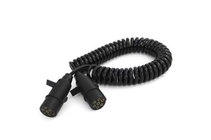 7-core PVC PE PU Conductor Low Price Copper Spiral Cables Heavy Duty Vehicles Coiled Trailer Cable Connection Cable