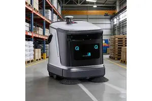 Driverless Automatic Sweeping Mopping Road Robots Cleaning Machine App Control Laser Navigation Wet/Dry Industrial Floor Sweeper