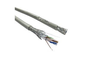 Cat6 SFTP Ethernet Cable Oxygen Free Copper Conductor 23awg LSZH Jacket Industrial Grade 500m High Temperature Resistant