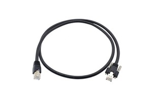 Jz CAT6 S/FTP RJ45 8P GigE Vision Industrial Camera Ethernet Cable with Lock Screw Made in China Shenzhen