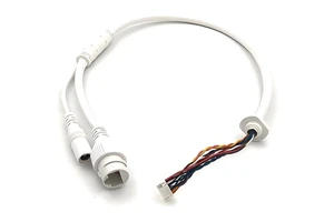 High Quality PVC Insulated Flexible 10PIN IPC Cable Simple Design 350mm Wiring Harness for CCTV Security Camera