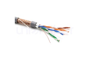 CAT5E SFTP Shielded Ethernet Cable Double Shield CCA BC Conductor PVC LSZH Gigabit LAN Cable for Industrial CCTV Network Wiring