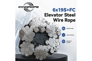 Customized 18-32mm 6x19S+FC Steel Wire Rope For Elevator Parts Lift Hoisting Cable