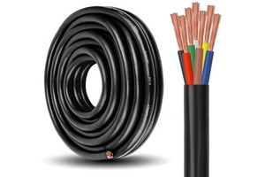 7Core PVC RVV Cable 7 Way Trailer Wire Heavy Duty 100% Pure Copper 7 Wire Trailer Cable Wiring Extension Cable