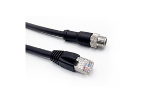 Custom Length Industrial Ethernet Cable A/B/D X Code M12 Male to RJ45 Male CAT6A 10Gbps IP68 Waterproof for Harsh Environments