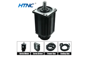 Brazil Stock EC F4CC180V 1.8KW AC Servo Motor Kit 220V 3000RPM 6Nm XP200 Drive 5M Cable Set for CNC Router Sewing Machine