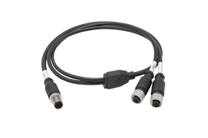 Industrial DIN Ethernet Cable M12 Brass Housing IP67 Rated Manufacturer From China